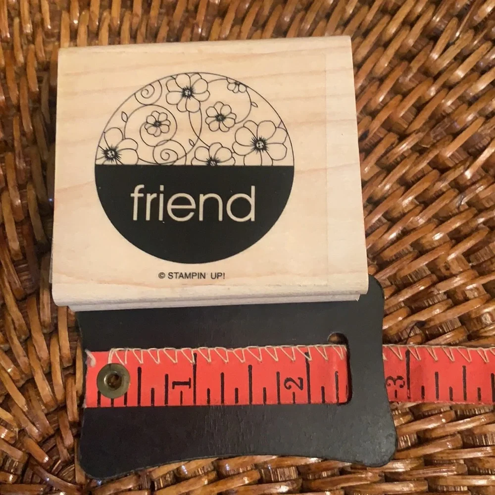3 for $15  Set of 3 Rubber Stamps - Seasons Greetings - Happy Birthday - friend